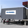 Ki-Panel kyl-/fryscontainer placerad mot lastbrygga
