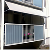 Balkongmarkis, kompakt fallarmsmarkis för inbyggda balkonger, justerbar fjäderspänning, gasdämpare