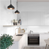 Fibo Kitchen Board väggskiva i kök, White Slate