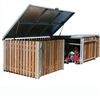 Väderskyddande förvaringsbox i trä
