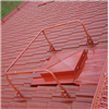 Weland skyddsräcke på tak, rödlackerat
