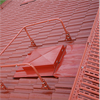 Skyddsräcke på tak, rödlackerat
