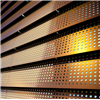 Rockpanel Metals perforerade fasadskivor, Guld