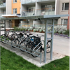 KNM cykelparkering/-tak Gävle, cykelställ med låsbyglar