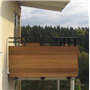 Alnova Adapt balkongräcke med träfyllning