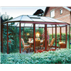 Willab Garden Exotic ovalt växthus med röda aluminiumprofiler