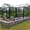 Willab Garden T-Classic växthus med omgivande mur, grön