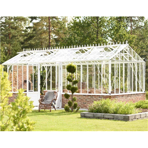 Willab Garden Gothic 309 växthus i trädgård, rektangulär, vit Willab Garden Gothic 309 växthus i trädgård, rektangulär, vit