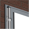 Klämskydd för ytterdörrar, skyddsprofil, lackade aluminiumprofiler, aluminiumdörrar