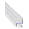Transparant h-profil för tätning mellan glas i ramlösa balkonginglasningar