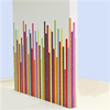 Absoflex Akustiktavla med mönster 100mm väggabsorbent stripes
