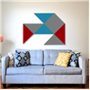 Absoflex Flex Triangel väggabsorbent ovanför soffa