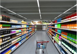 Phi Linear, kontinuerlig installation för butiksmiljö