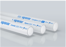 Uponor BioPEX finns som Comfort Pipe PLUS Blue, Aqua Pipe Blue och Combi Pipe Blue. 