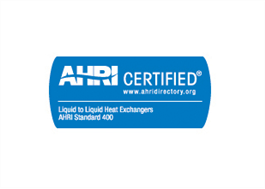 AHRI-certifierade plattvärmeväxlare